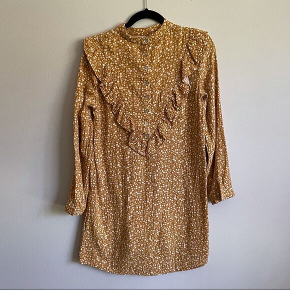 Rylee + Cru Marigold Ruffle V MINI Dress - Picture 6 of 13